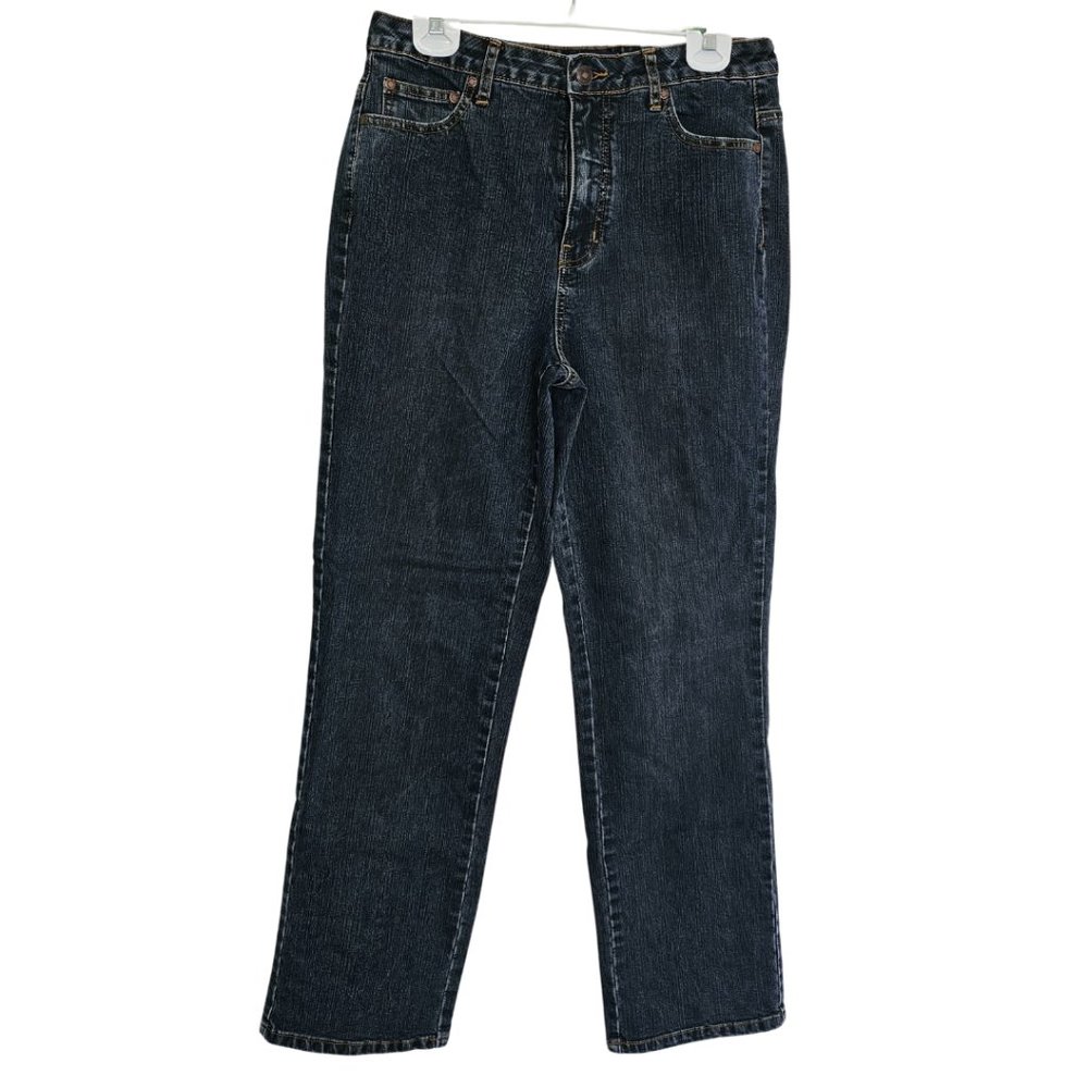Vintage Women's Mom Jeans High Rise Dark Rinse Straight Leg LA Blues Size 10